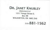 DR. JANET KNUBLEY